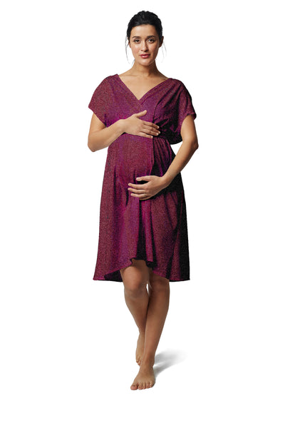 birthing dressing gown Buy Seraphine Charcoal Grey Marl Maternity Hospital Bag Birthing Gown from Next USA