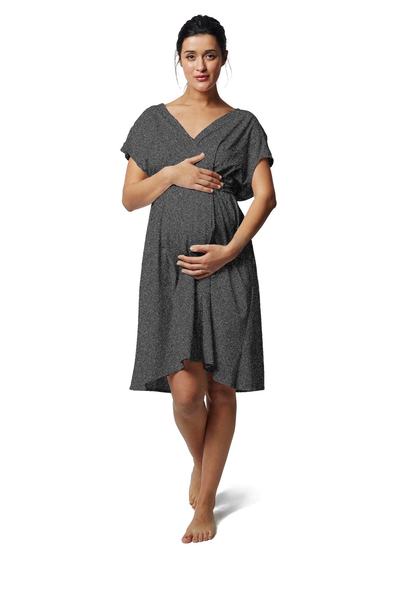 SWOMOG Women Maternity Nursing Robe Labor and Delivery Gown Breastfeeding  Nightgown Postpartum Robe Sets for Hospital Bathrobe at Amazon Women's  Clothing store