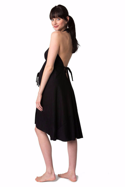 The original black delivery gown by Pretty Pushers